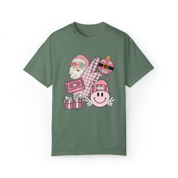 Pink Retro Christmas Tee