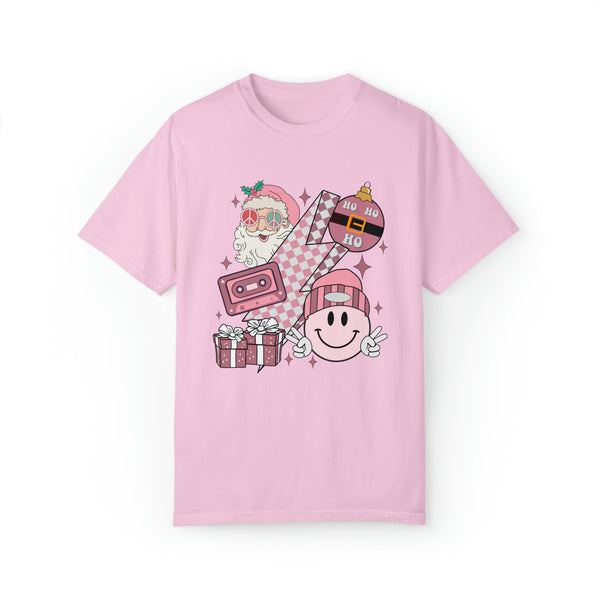 Pink Retro Christmas Tee