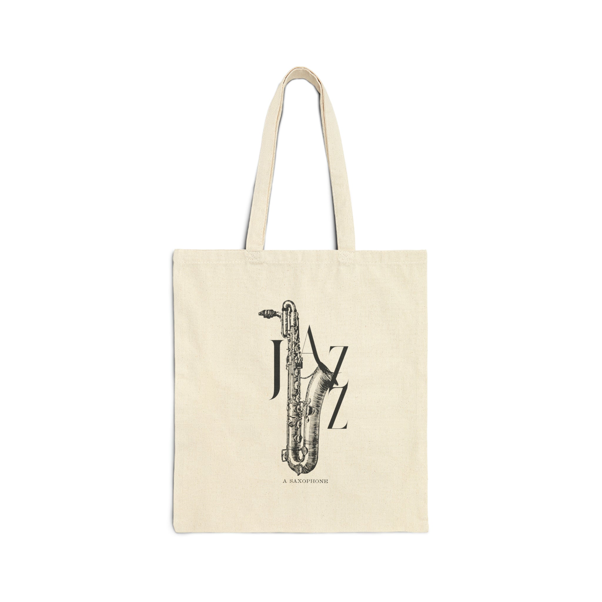 Jazz Saxophone Canvas Tote Bag