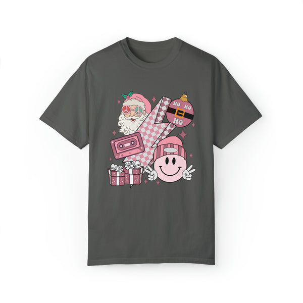 Pink Retro Christmas Tee