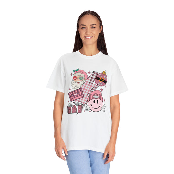 Pink Retro Christmas Tee