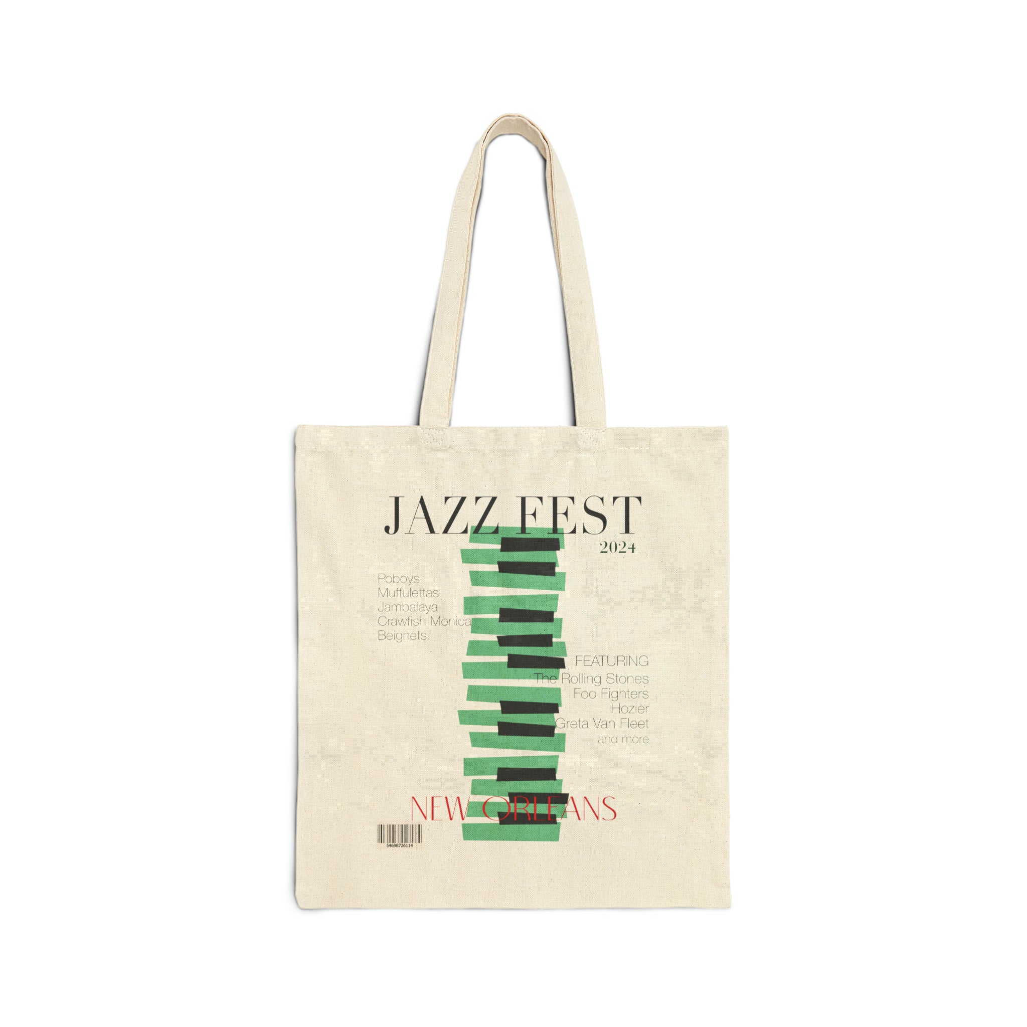 Jazz Fest Cover Canvas Tote Bag