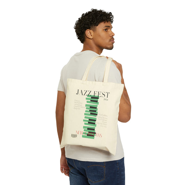 Jazz Fest Cover Canvas Tote Bag