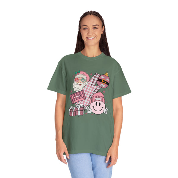 Pink Retro Christmas Tee