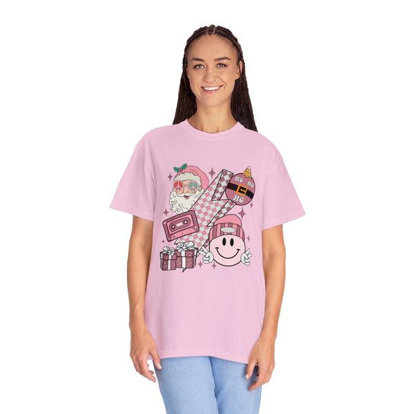 Pink Retro Christmas Tee