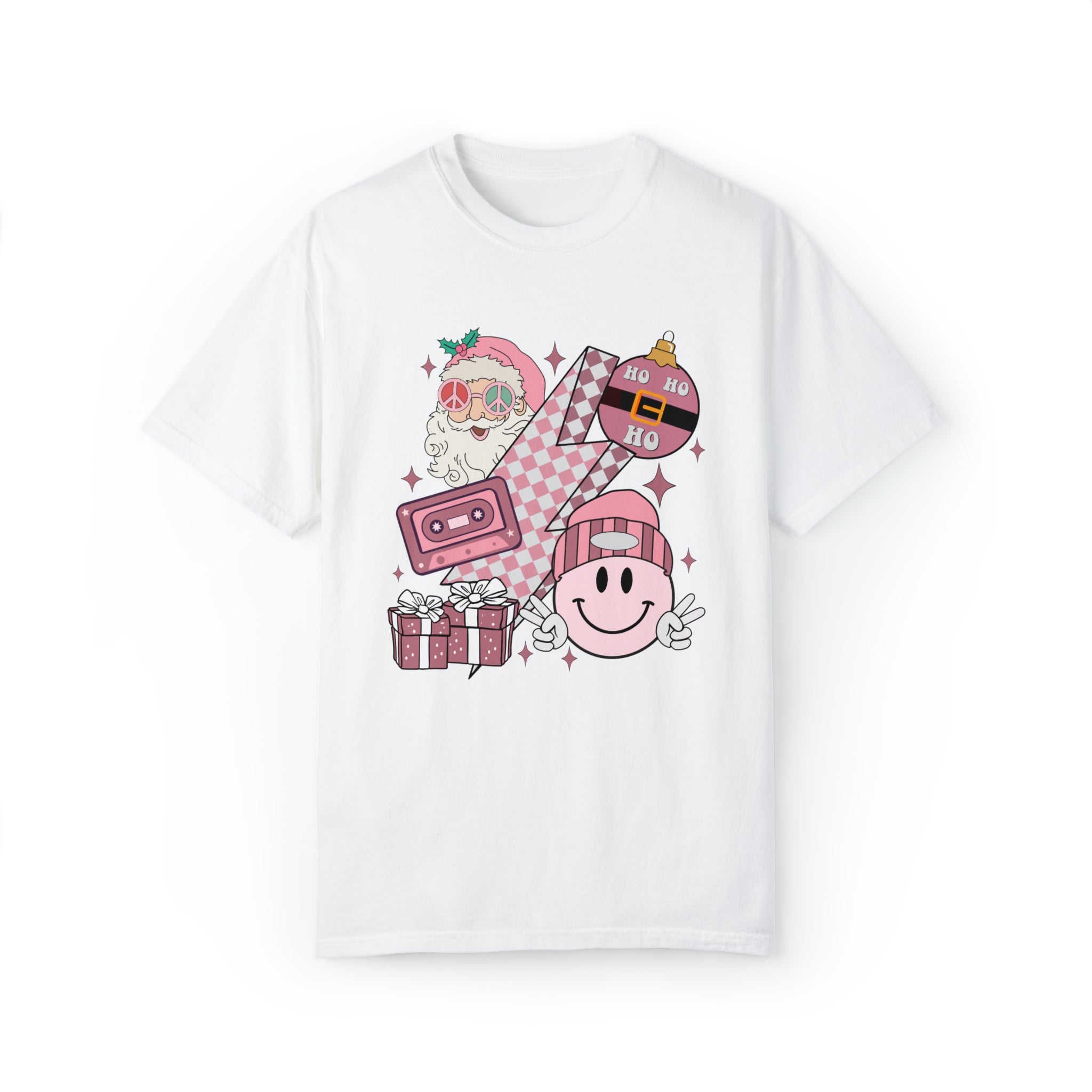 Pink Retro Christmas Tee