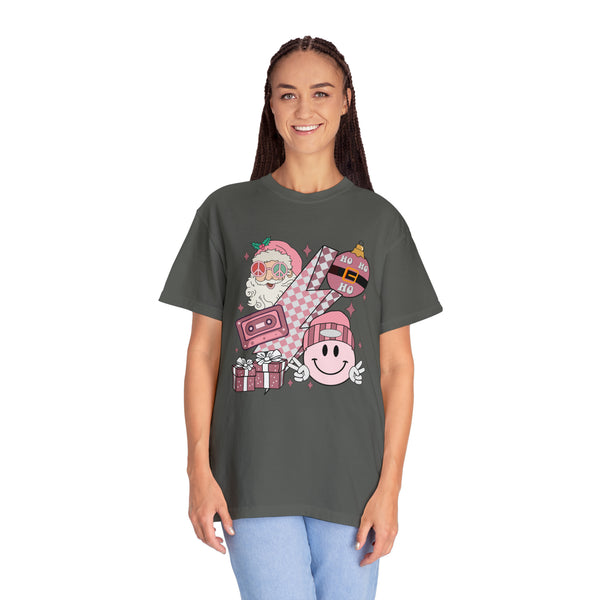 Pink Retro Christmas Tee