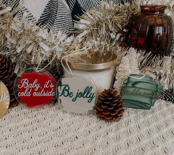 Acrylic Ornaments | Traditional Christmas