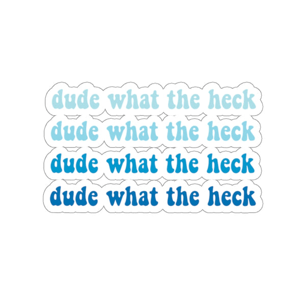 Dude What The Heck Sticker
