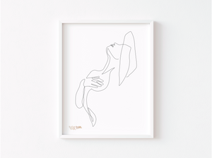 Camille | Minimalist Line Art | Digital and Print
