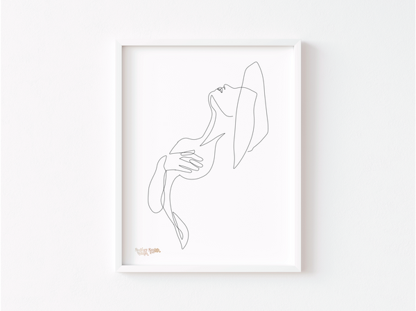 Camille | Minimalist Line Art | Digital and Print
