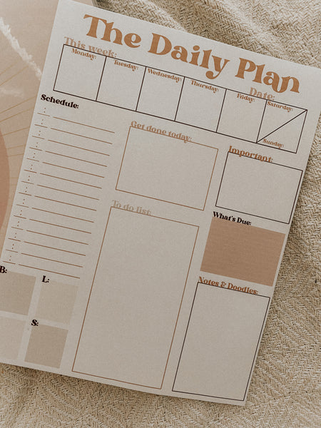 Boho Aesthetic Planner Bundle | Daily & Weekly Planner | Printable