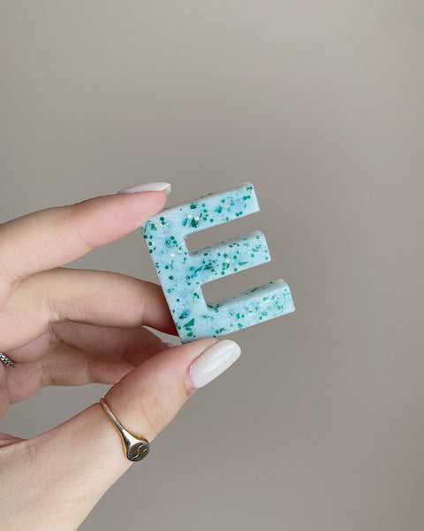 Glitter Letter Keychains