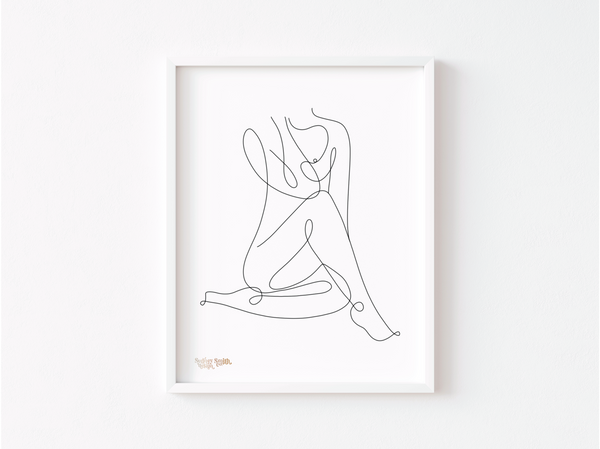 Grace | Minimalist Line Art | Digital and Print