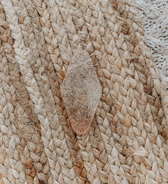 Rose Gold Glitter Motel Keychain