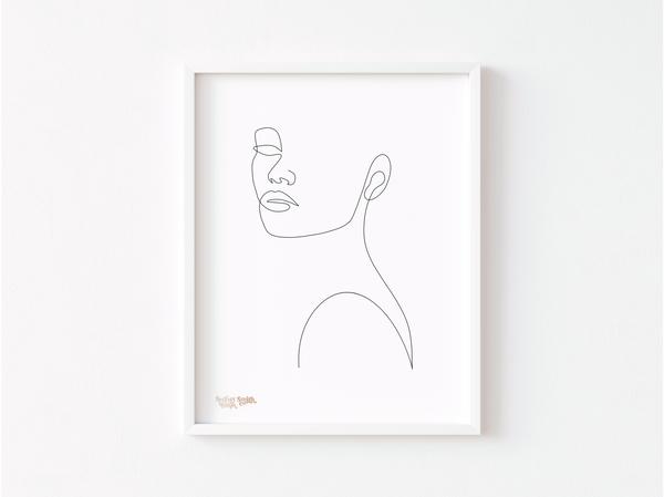 Veronica | Minimalist Line Art | Digital and Print