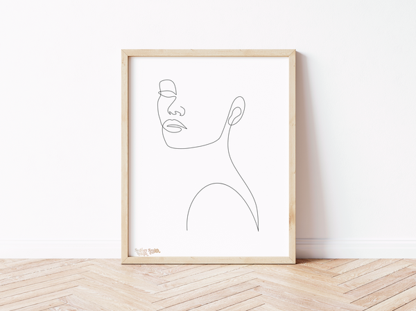 Veronica | Minimalist Line Art | Digital and Print