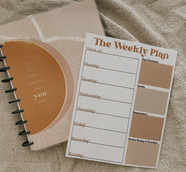 Boho Aesthetic Planner Bundle | Daily & Weekly Planner | Printable