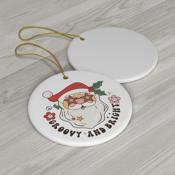 Groovy Santa Ornament