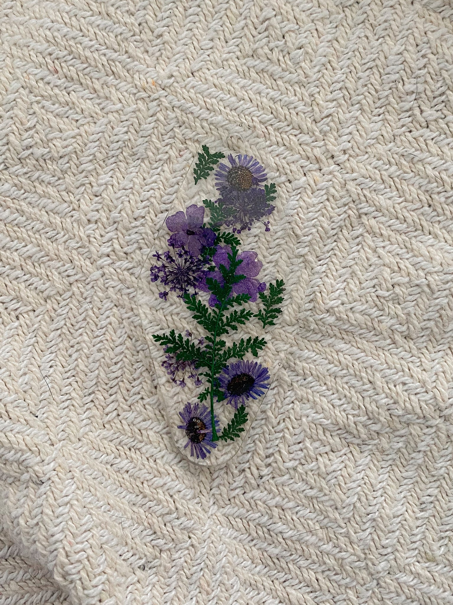 Purple Flower Motel Keychains