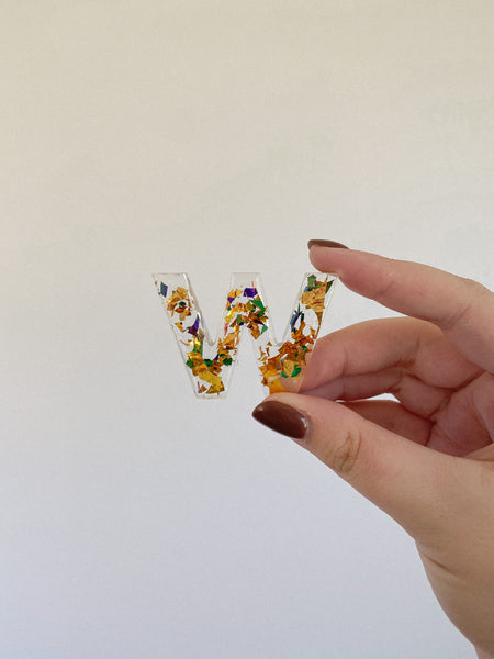 Mardi Gras Letter Keychains