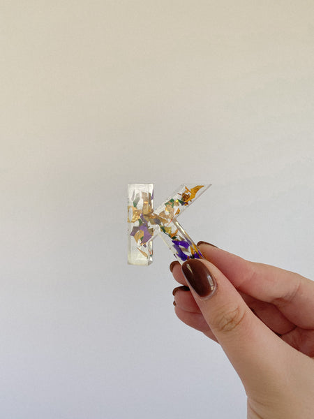Mardi Gras Letter Keychains